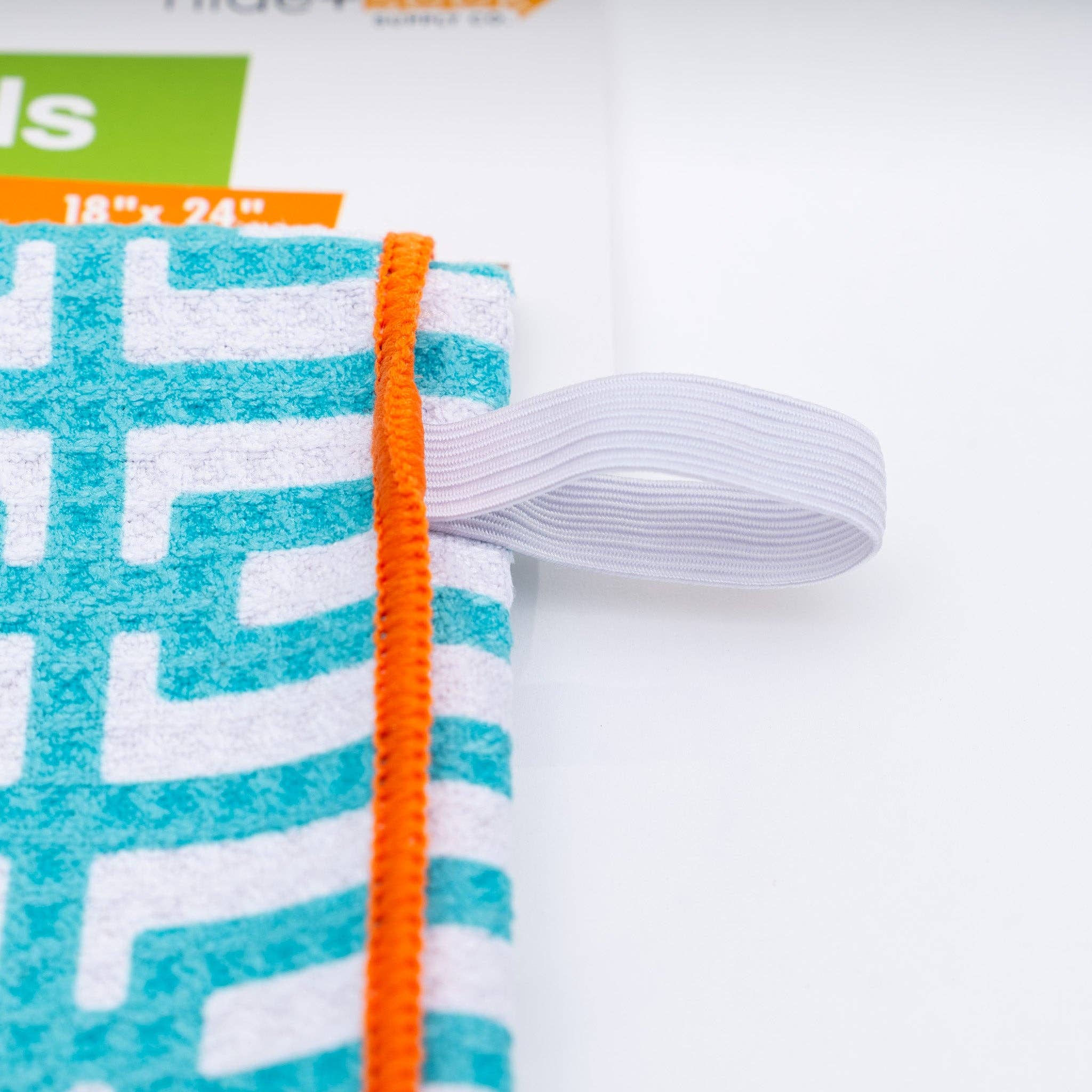 hide+seek SUPPLY CO - Wholesale Handdoek - Turquoise Breeze Block Multifunctionele Moderne Handdoek 18" x 24"4