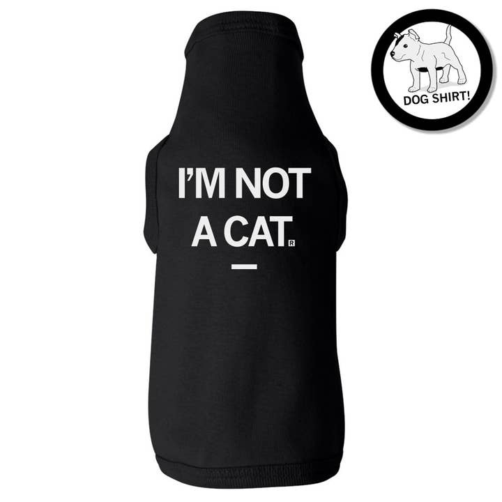 Camiseta de perro no soy un gato para venta al por mayor de RAYGUN