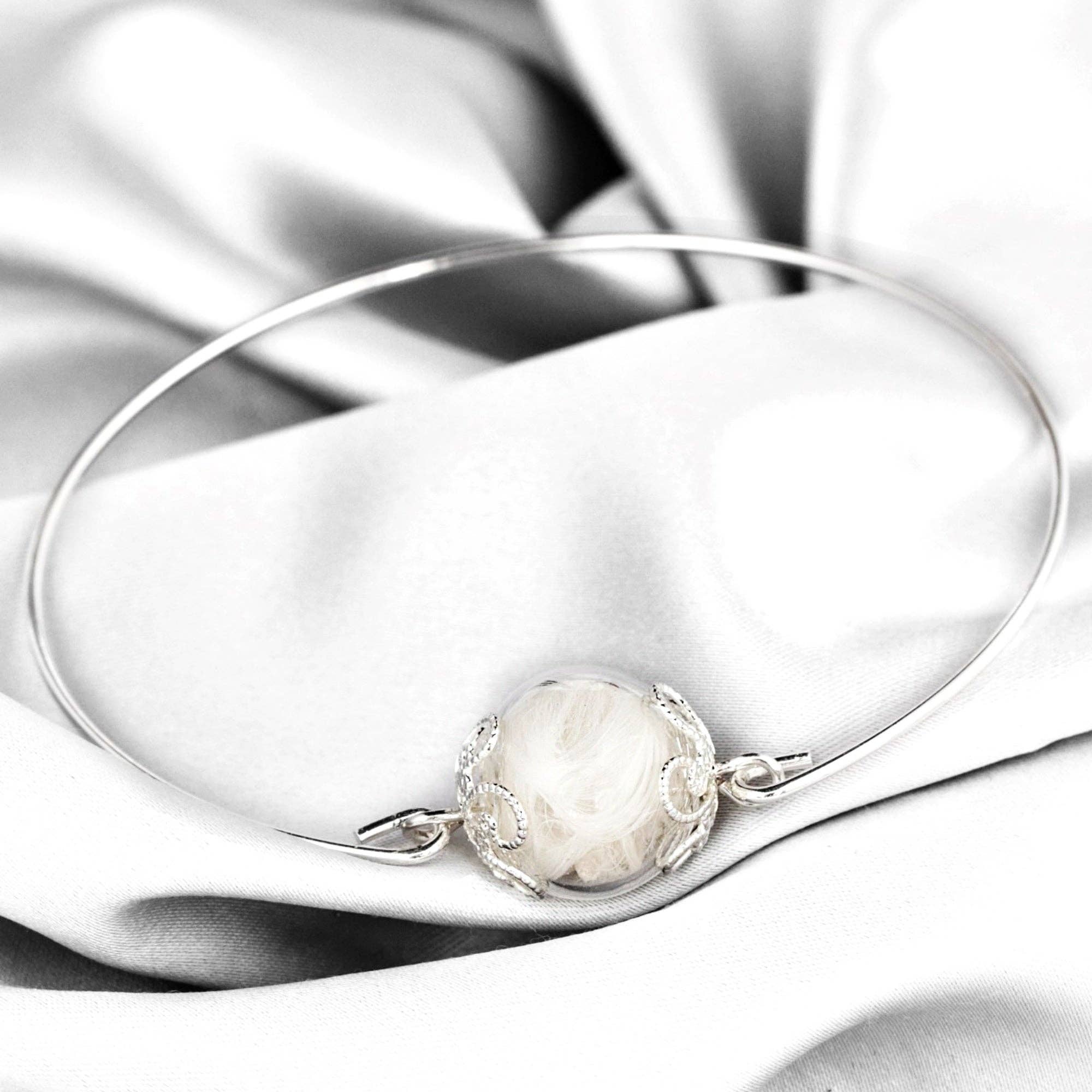 MadamLili - Wholesale Cuff Bracelet - Genuine Feather Bangle - Angel Feather Jewelry - RETARM-116