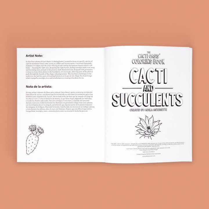 Cacti Oasis© - Wholesale Coloring & Activity Book - Adult - The Cacti Oasis© Coloring Book: Cacti & Succulents8