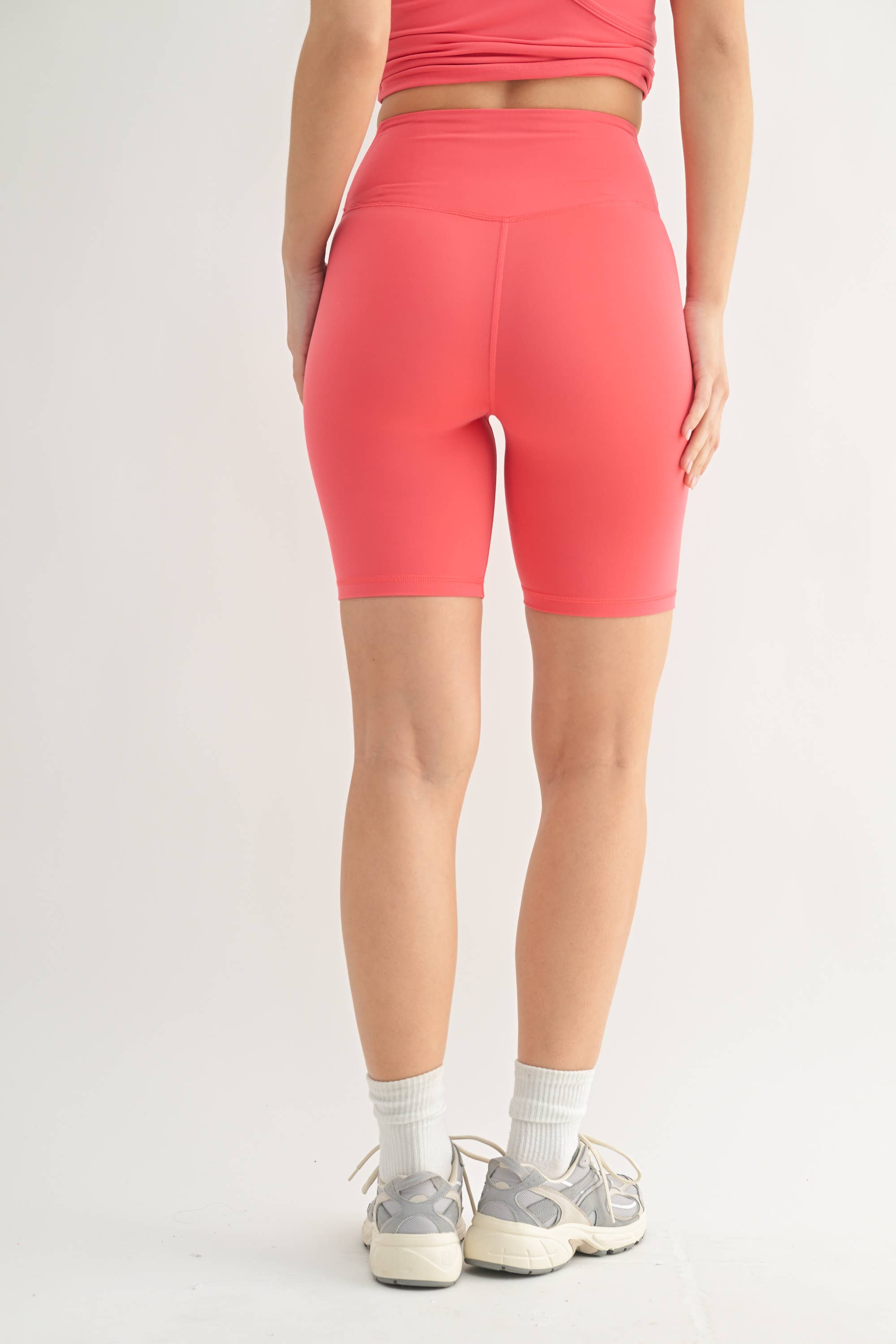 Mono B - Wholesale Athletic Shorts - Women's - Venice Crossover Waist Biker Shorts14