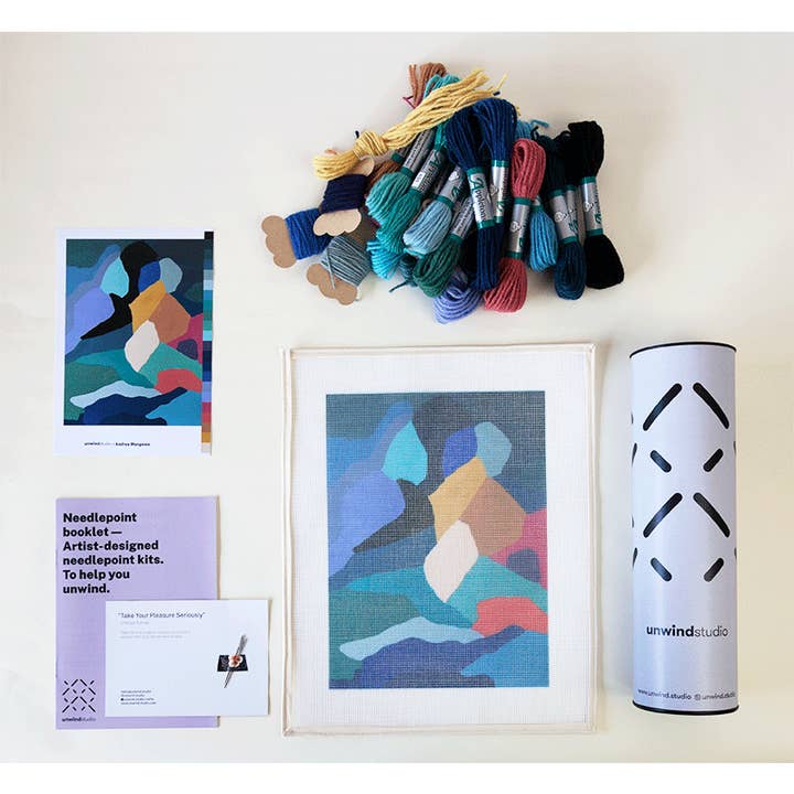 Unwind Studio - Wholesale Embroidery/Cross Stitch Supplies - Breath Needlepoint Kit | DIY Embroidery