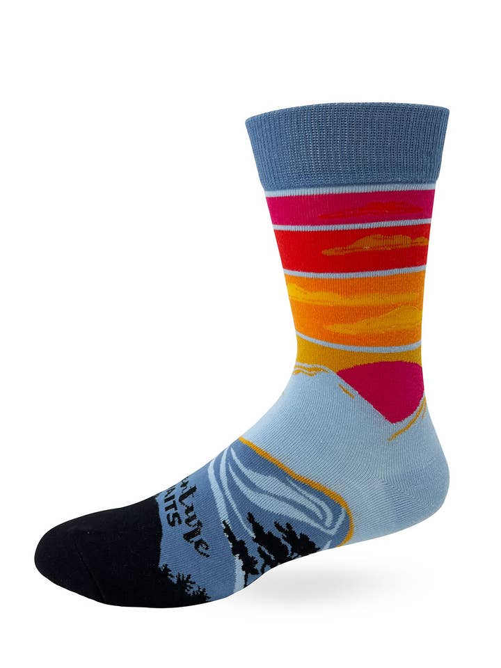 Fabdaz - Wholesale Socks - Men's - Adventure Awaits Men's Novelty Crew Socks3