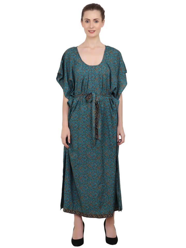 Robes Caftan pour Femmes à Imprimés d'Inspiration Ethnique - Taille Unique pour la vente par Miss Lavish London