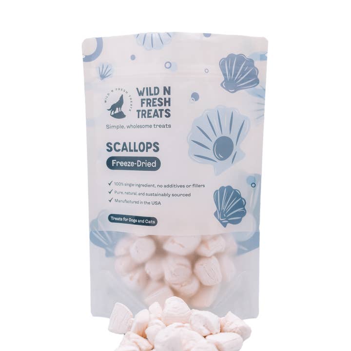 Freeze-Dried Scallops for wholesale by Wild n Fresh Treats