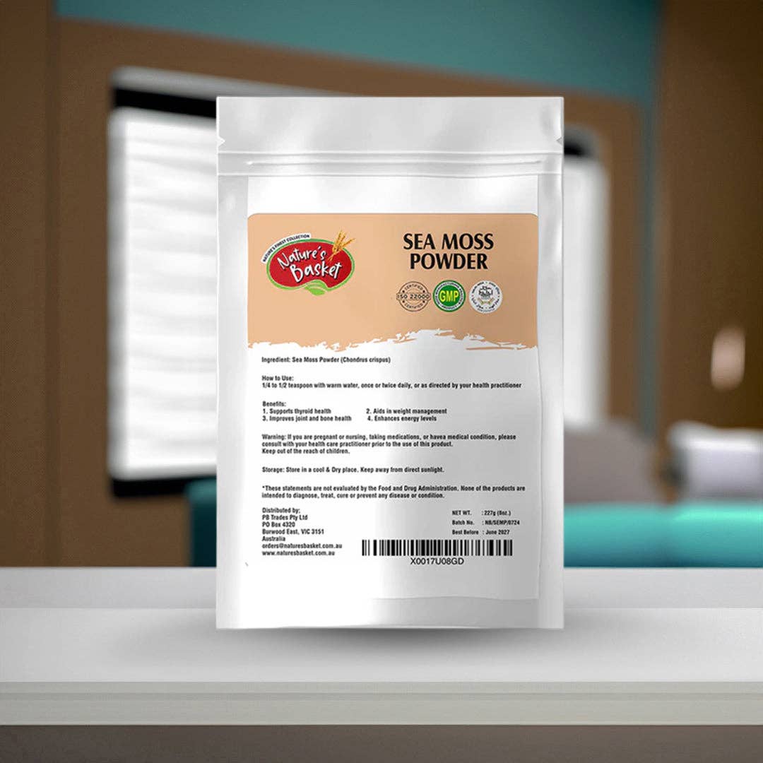 Natures Basket - Wholesale Protein/superfood powder - Nature's Basket Sea Moss (Chondrus Crispus) Powder 227g - Marine Wellness Boost3
