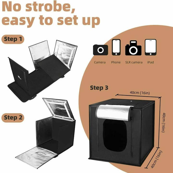 Above Edge - Wholesale Photography Backdrop - Photography Light Box Dimmable Table Top Light Box 3000K-600