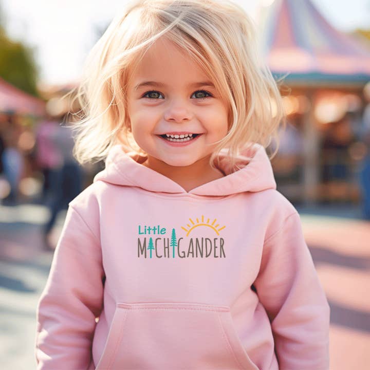 "Little Michigander" Toddler Fleece Sweatshirt for wholesale by LIVNFRESH