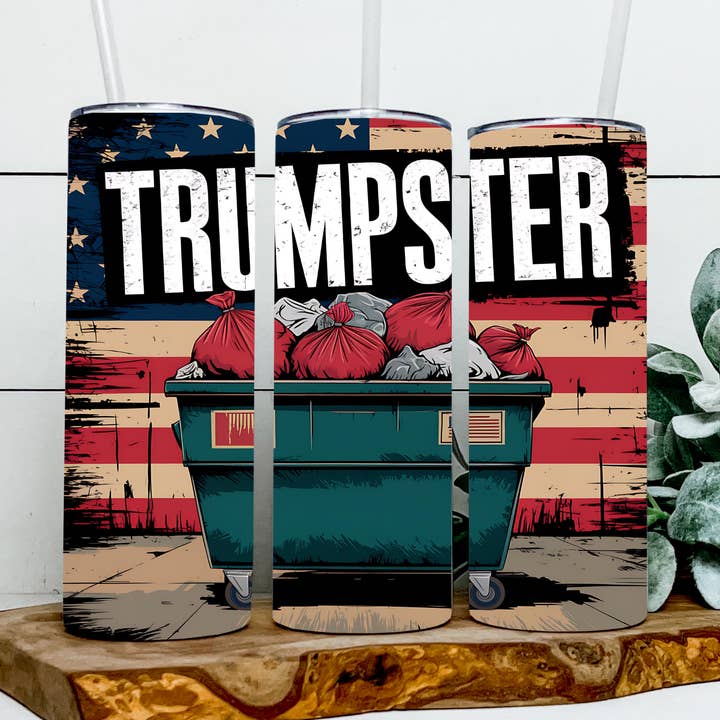 Trumpster - Trump - MAGA - Political - Republican - Tumbler for wholesale by Dark Horse Dream Designs LLC