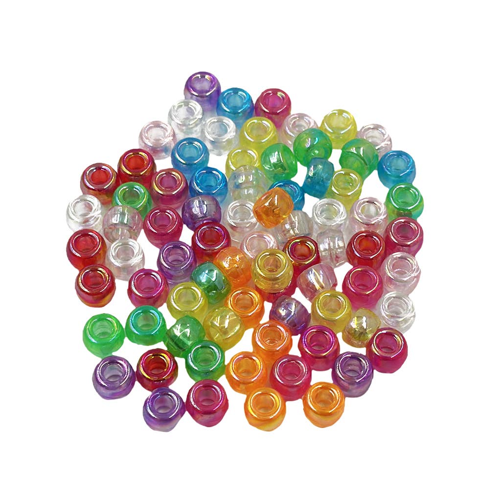 Angels Craft - Wholesale Beads - Pony Beads, 6x9mm -  3 Color Options Available5