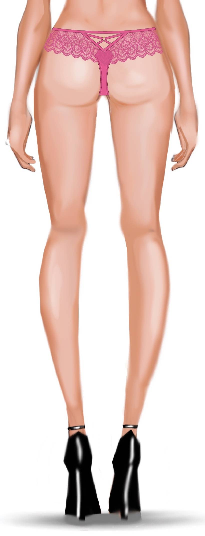 House of Desire - Wholesale Underwear - Women's - VERA LACE & MICRO STRAPPY BACK THONG17