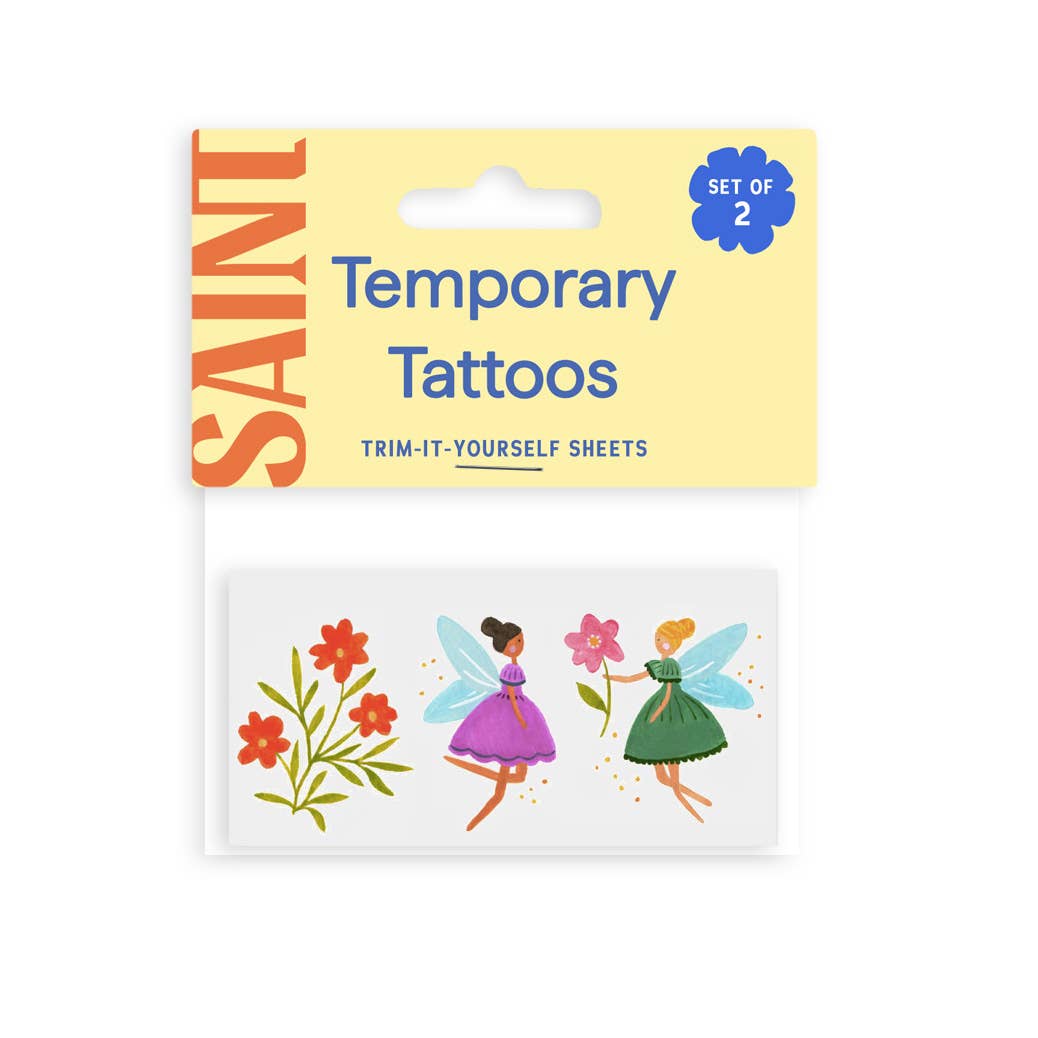 Saint Tattoos - Vente Tatouage temporaire – enfant - Tatouages Temporaires Fées de Jardin
