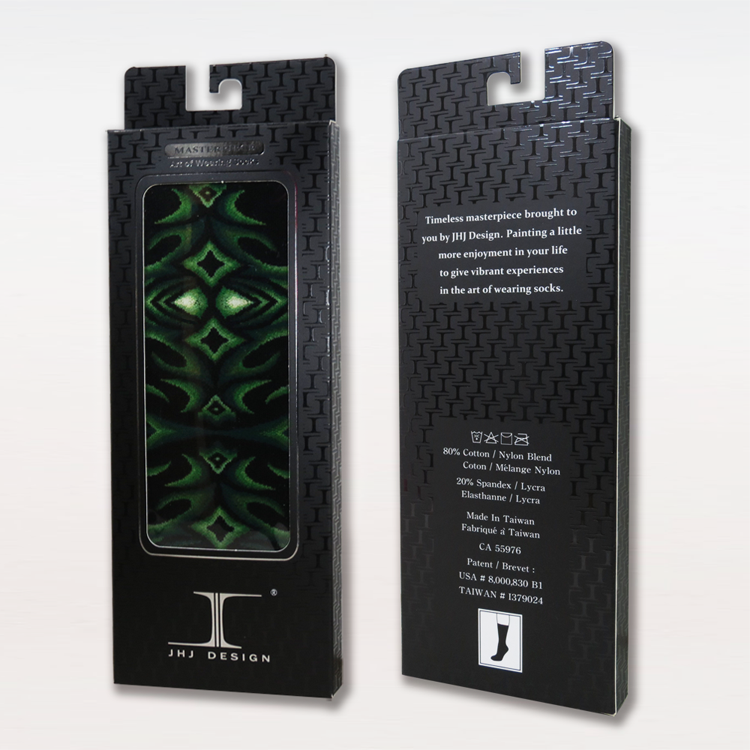 JHJ International Company Limited – Großhandel Socken – Herren – Tattoos - Tribal Motion Grün9