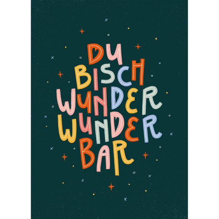 Carmen Saguer - Kort "Vidunderlig" (5 stk.) for engroshandel hos supportyourlocalartist.ch