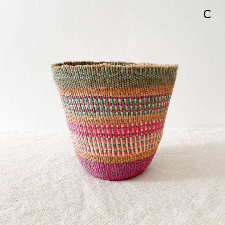 Amsha - Wholesale Basket - Fine Weave Storage Plant Basket- Assortment 522 (OOAK)