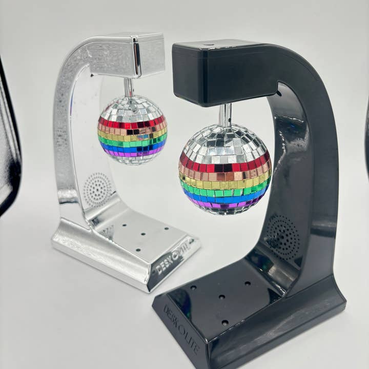DESKOLITE – wholesale Strobe/disco light – DESKOLITE™ Wireless Disco Speaker w LEDs and 6cm Mirror Ball7