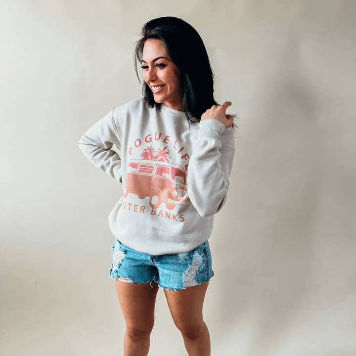 Dust Outer Banks Pogue Life Sweatshirt for wholesale on Faire