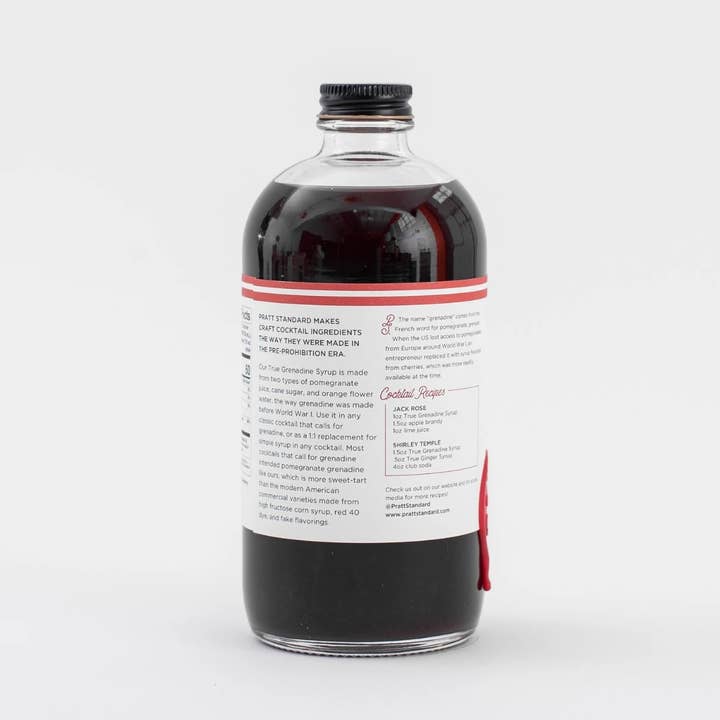 Pratt Standard Cocktail Co. – wholesale Cocktail mix/syrup – True Grenadine Syrup - 16oz