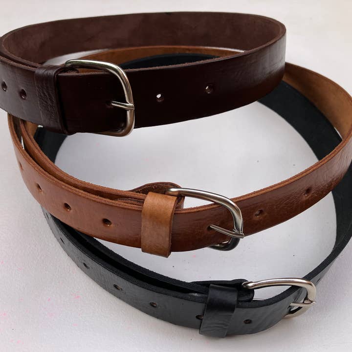 FBandCo – wholesale Belt – Unisex – Leather Belt, Chrome Buckle, Handcrafted1