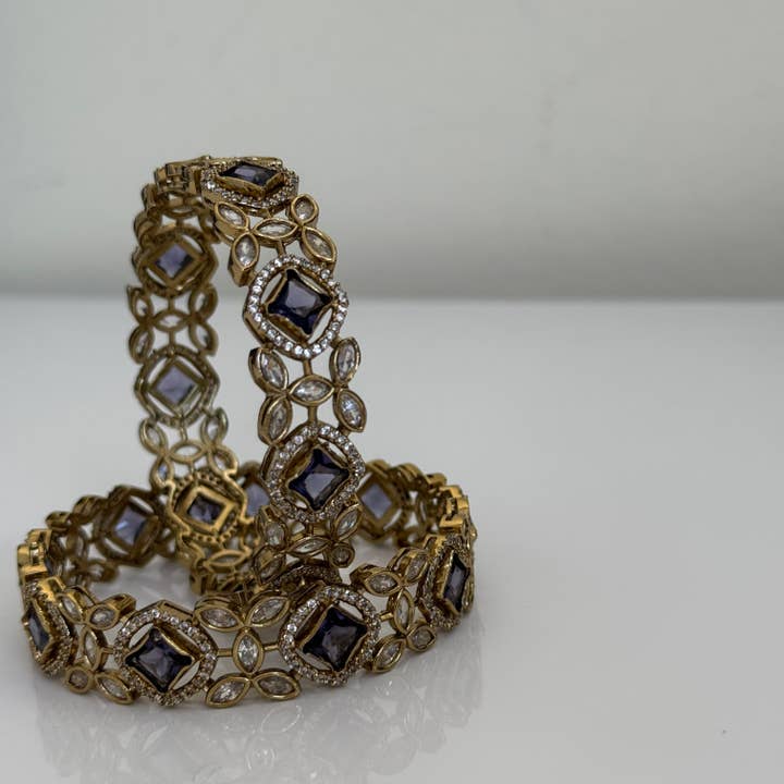 Conjunto de Pulseiras com Pedras Reais de Meia-Noite e Diamantes Americanos por atacado de Vinnis Jewelry