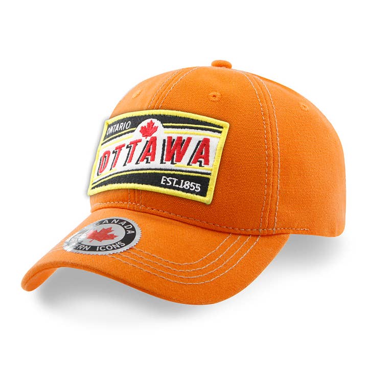 Ottawa jumbo embroidery patch Baseball Cap for wholesale by Northern Icons Canada