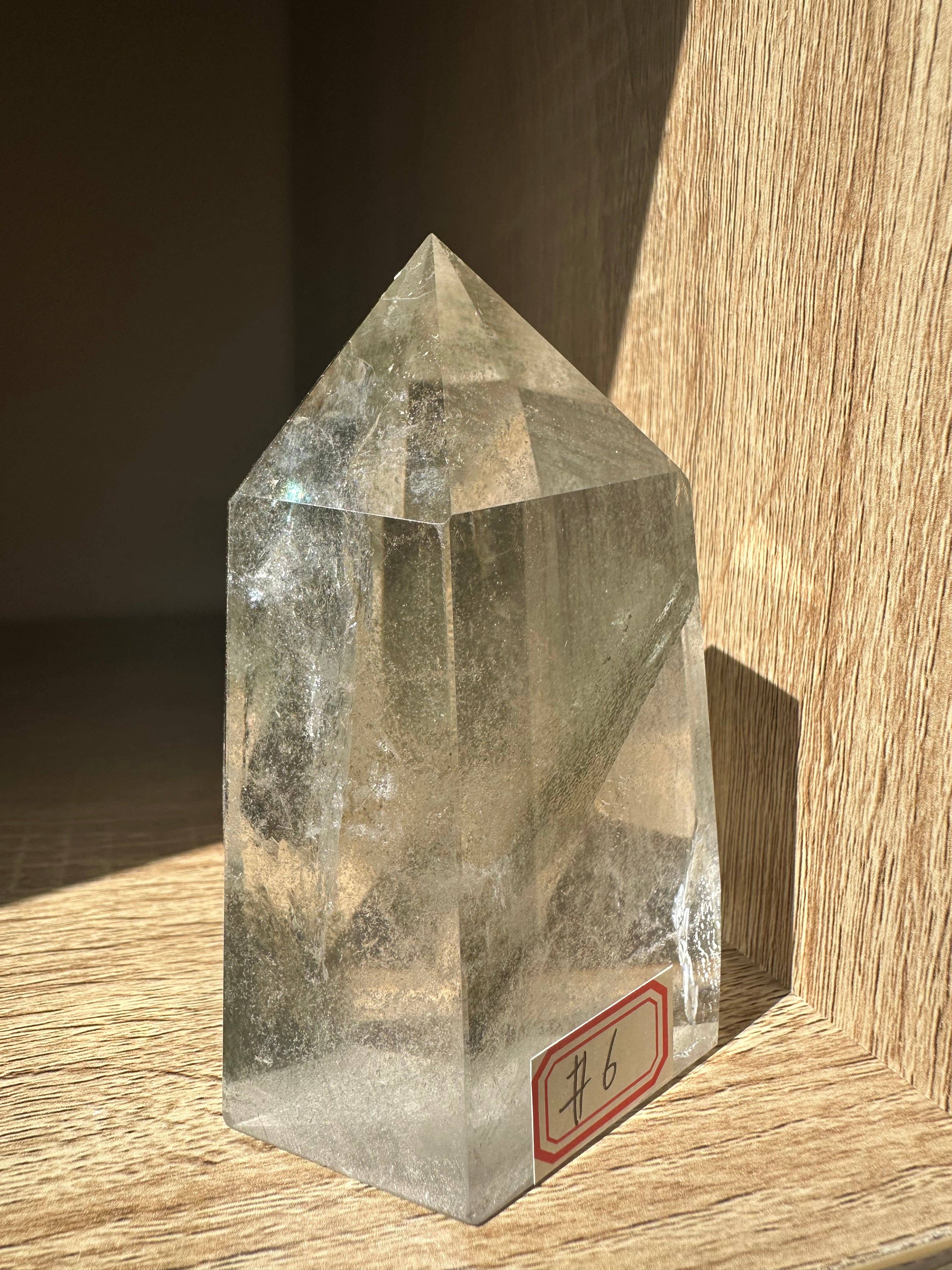 Moon Rituals - Wholesale Spiritual stone/crystal - Rare Natural Garden Quartz tower garden with Rainbow quartz point Lodolite tower Scenic Quartz crystal point green phantom quartz point， Christmas Crystal Gift #65