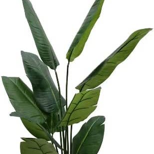 Larksilk - Wholesale Artificial Plant - Bird Of Paradise Tree In Black Pot - 5Ft0