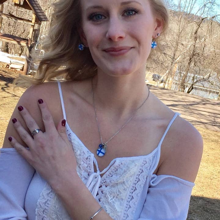 Be Inspired UP - Wholesale Pendant/Charm Necklace - Finnish Flag Pendant8