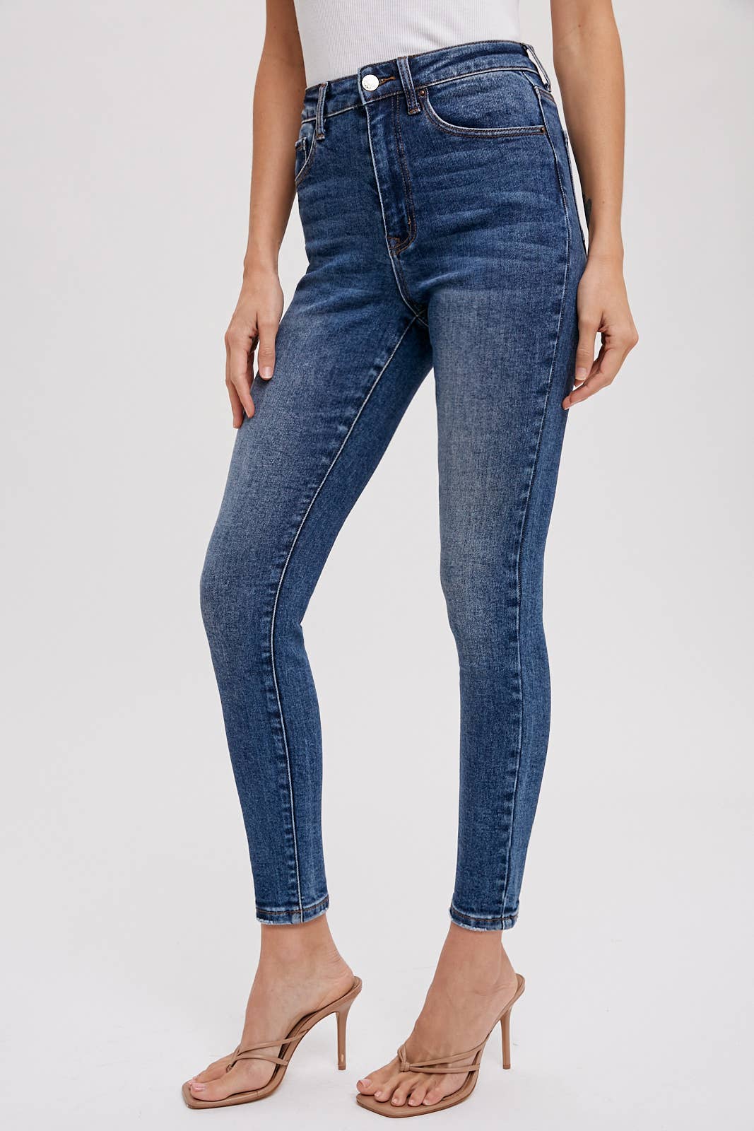 Bluivy - Vendita all'ingrosso Jeans - Donna - JEANS SKINNY VITA MEDIA22