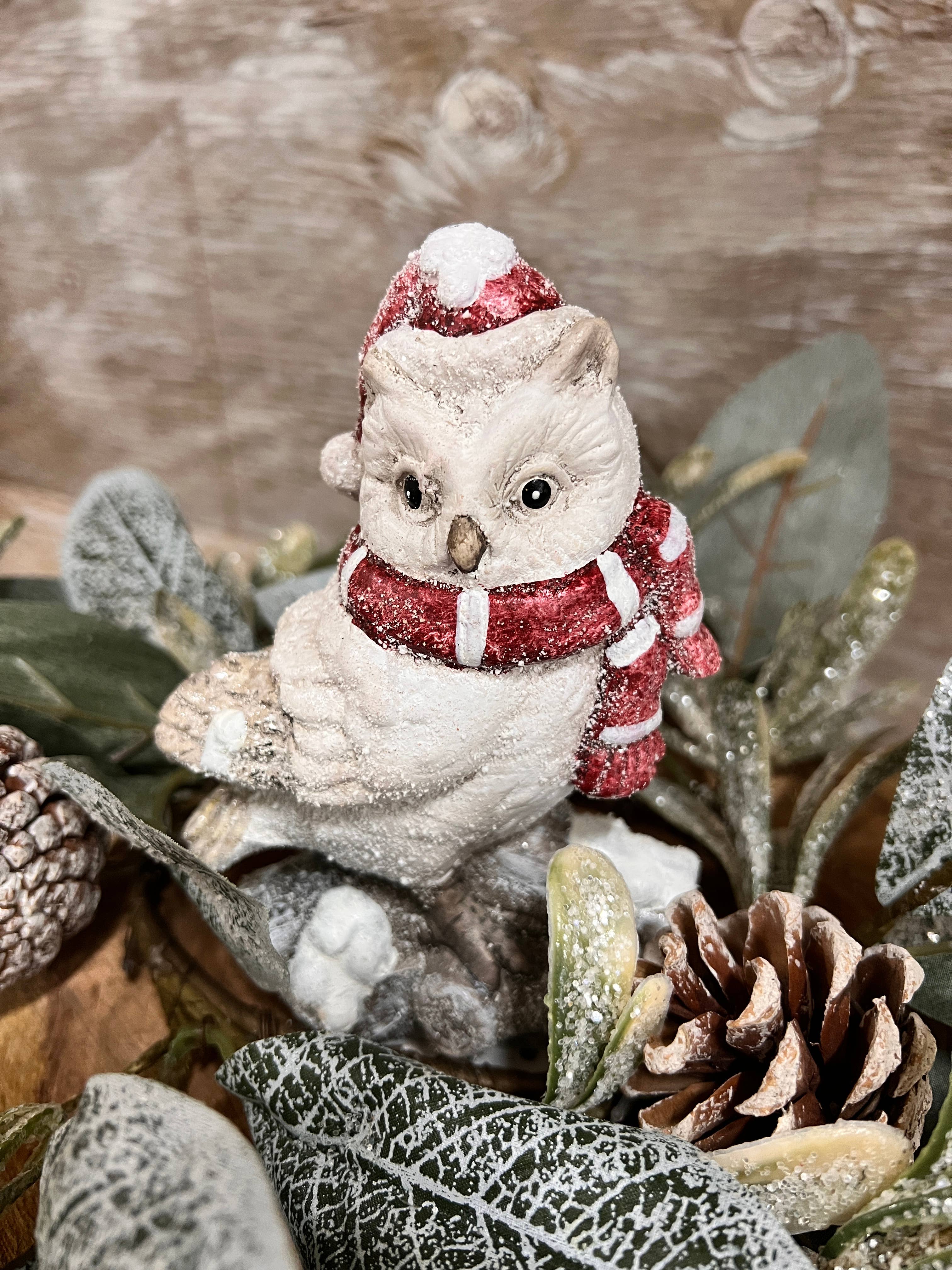 Wholesale Home Decor - Vente Figurine décorative - Grand hibou d'hiver 4 x 6 po, lot de 21