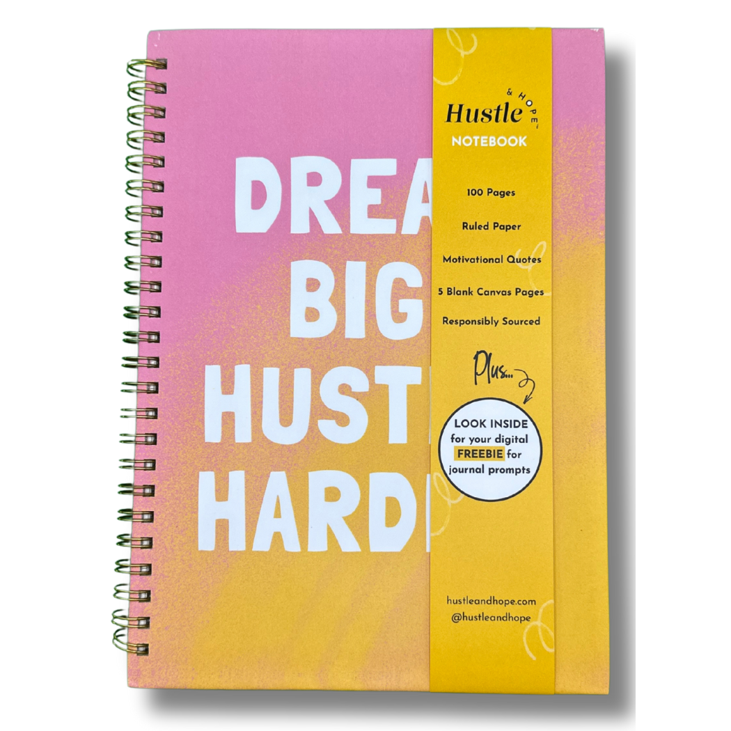 Hustle & Hope - Wholesale Notebook - Dream Big, Hustle Harder Motivational Notebook1