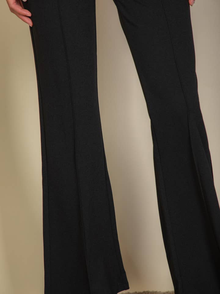 CAPELLA APPAREL - Wholesale Pants - Women's - High Waist Stretch Crepe Flare Pants4