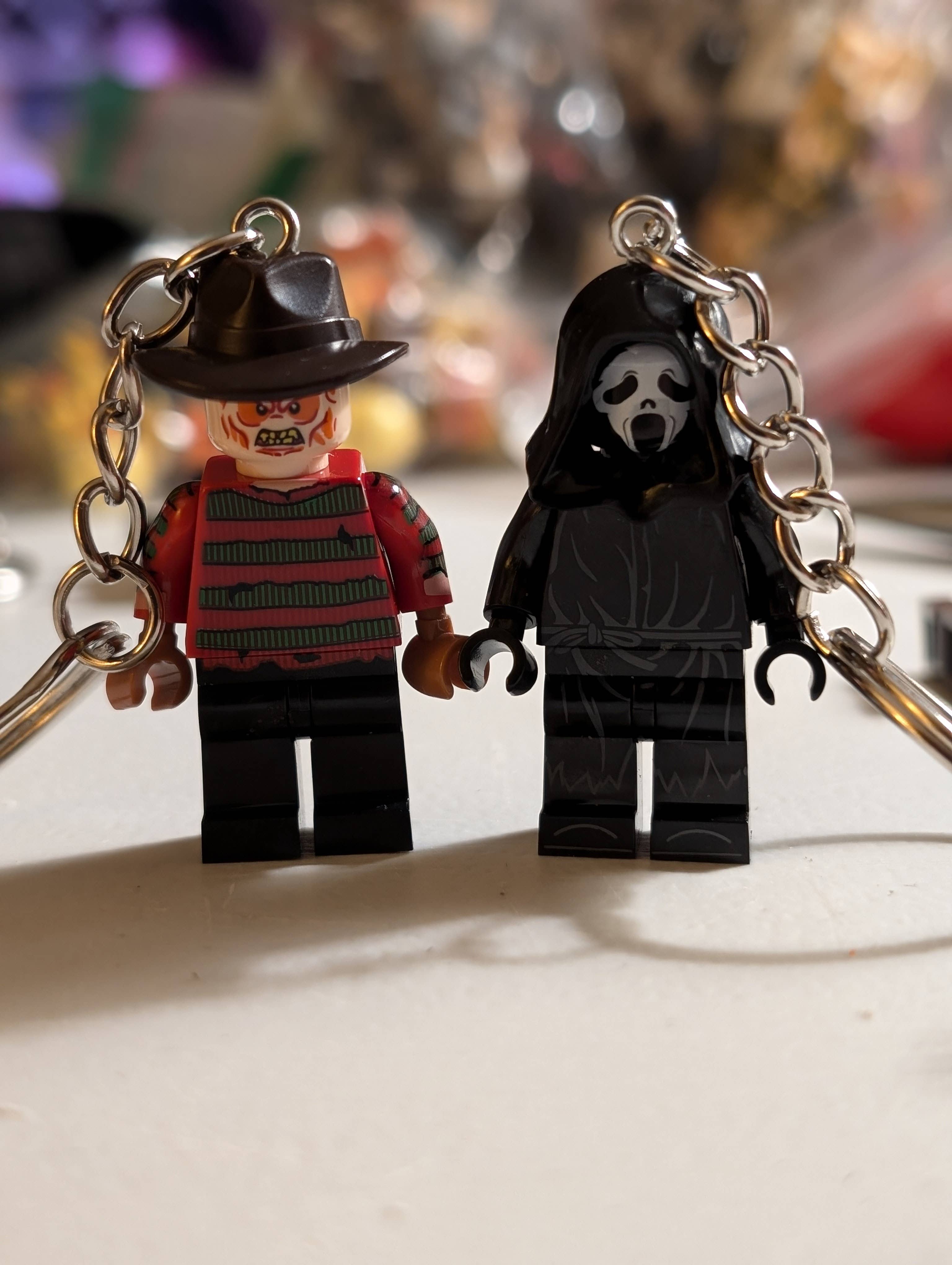 Con-Quest Crafts - Wholesale Keychain - Unisex - Horror Inspired Minifigure Keychains Movie Characters1