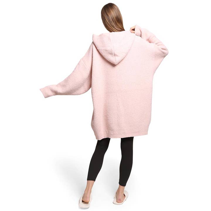 Sensibling Corp. - Wholesale Throw blanket - Solid Color Soft Hooded Blanket Hoodie with Pocket8