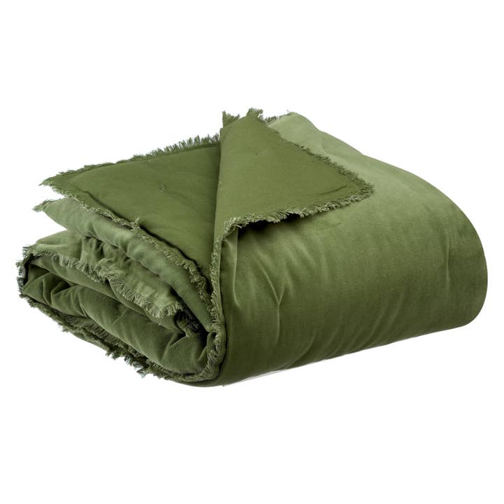 Fara Eucalyptus 85 X 200 Comforter for wholesale by Maison Vivaraise & La Cerise sur le Gâteau