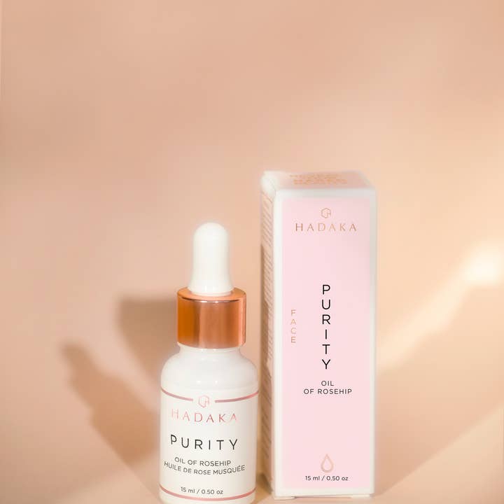 Hadaka Beauty – Großhandel Gesichtsöl – PURITY Hagebuttenöl. Antioxidatives und feuchtigkeitsspendendes Gesichtsöl