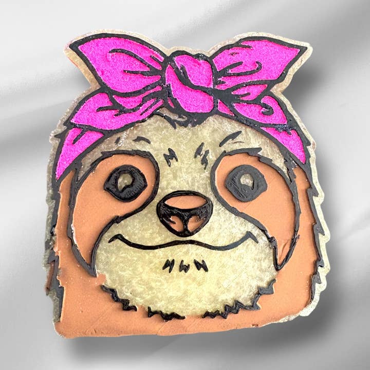 Sloth Girl Car Freshie for wholesale by Cup Culture