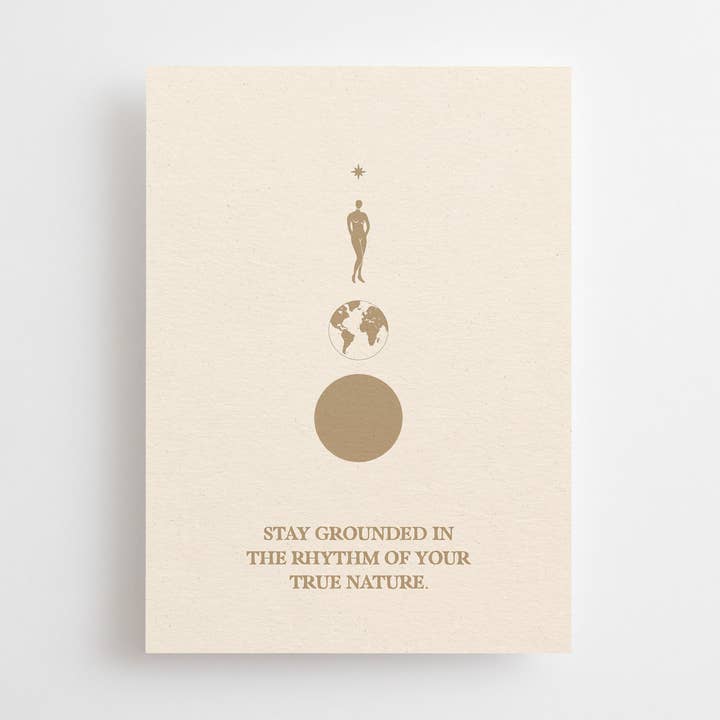 STAY GROUNDED... - MINI CARD - for wholesale by Anna Cosma