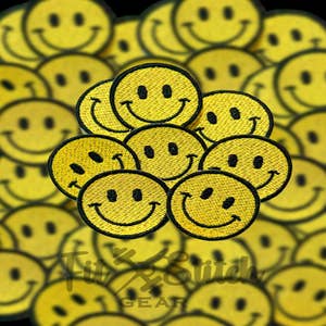 48 Pieces Smile Face Patch Cute Happy Face Patch Iron on Patch for Clothing  Dress Jackets Jeans Hats Backpacks DIY Decorations (Bright Style)