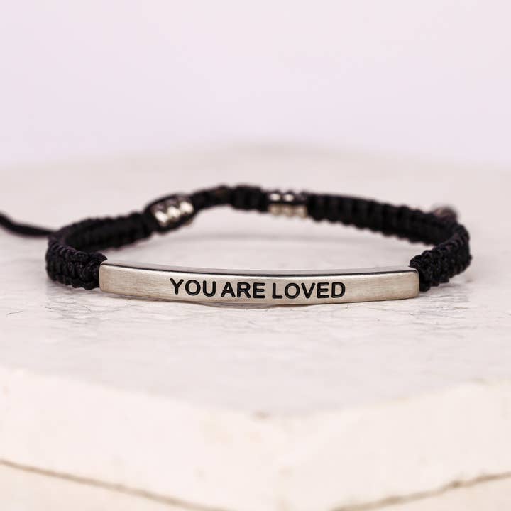 You Are Loved Rope Bracelet for wholesale by The Inspiration Company