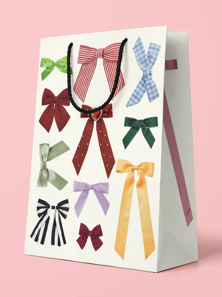 Bows Bows Bows Gift Bag for wholesale by Bon Femmes