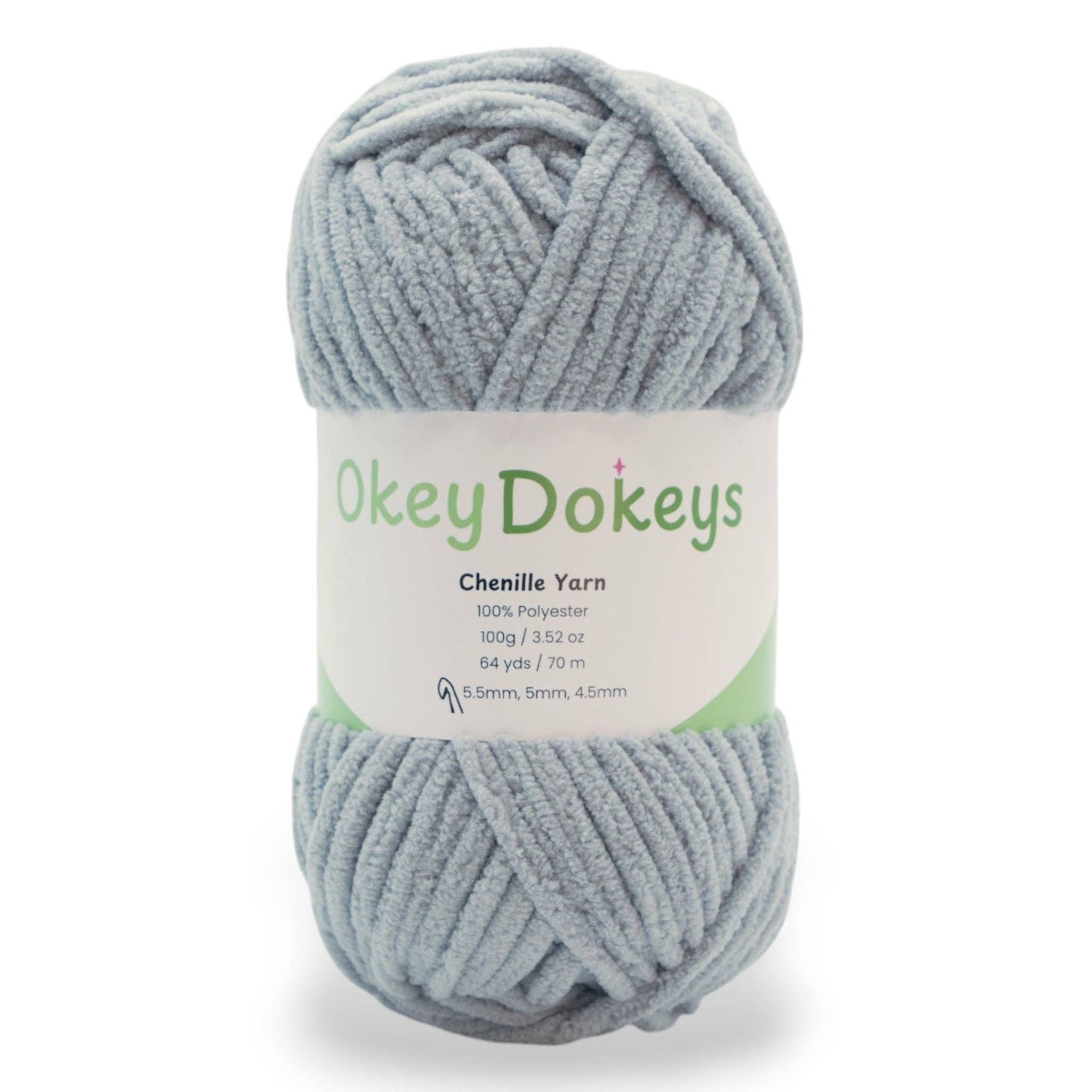 Okey Dokeys - Vente Fils à tricoter - Fil chenille - #6 Super épais - Écheveaux de 100g80
