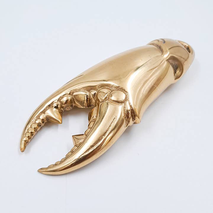 Bottle Opener Crab Claws - Solid Brass for wholesale by FERN