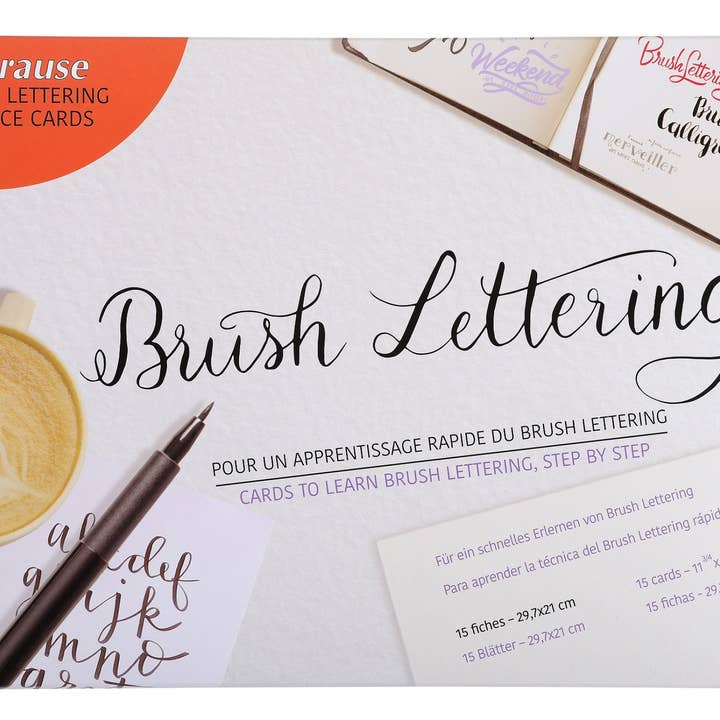 Exaclair - Wholesale Stationery/Notecard Set - Brause Brush Lettering Calligraphy Practice Set1