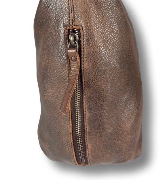 Arrigo - Wholesale Shoulder Bag - Women's - Arrigo Shoulder Bag Crossbody Bag Brown Washed Leather12