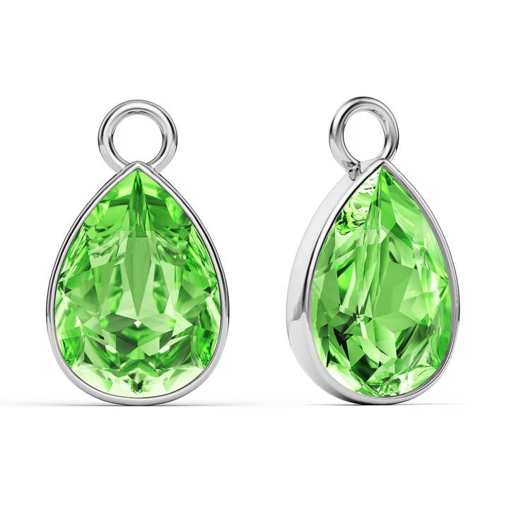 Breloques Statement Teardrop Mix avec cristal péridot | 2-4030-RPRD pour la vente par My Jewellery Story