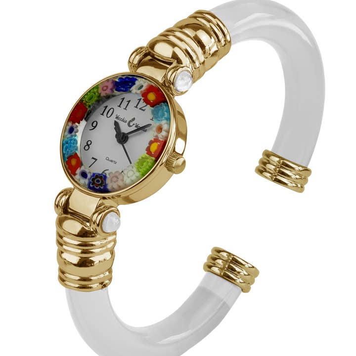 Alice Sturzinger LLC – Großhandel Armbanduhr – Damen – Santa Marta Millefiori Murano Armreifuhr - Verschiedene Farben2