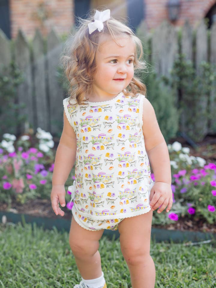 Finn + Rae Co - Wholesale Clothing Set - Baby - Tiger Touchdown Stadium Diaper Set