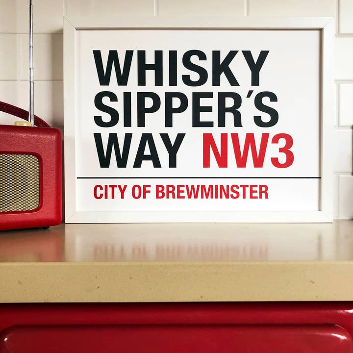 Whisky/Whisky Sipper's Way Print voor wholesale door Samantha Morris