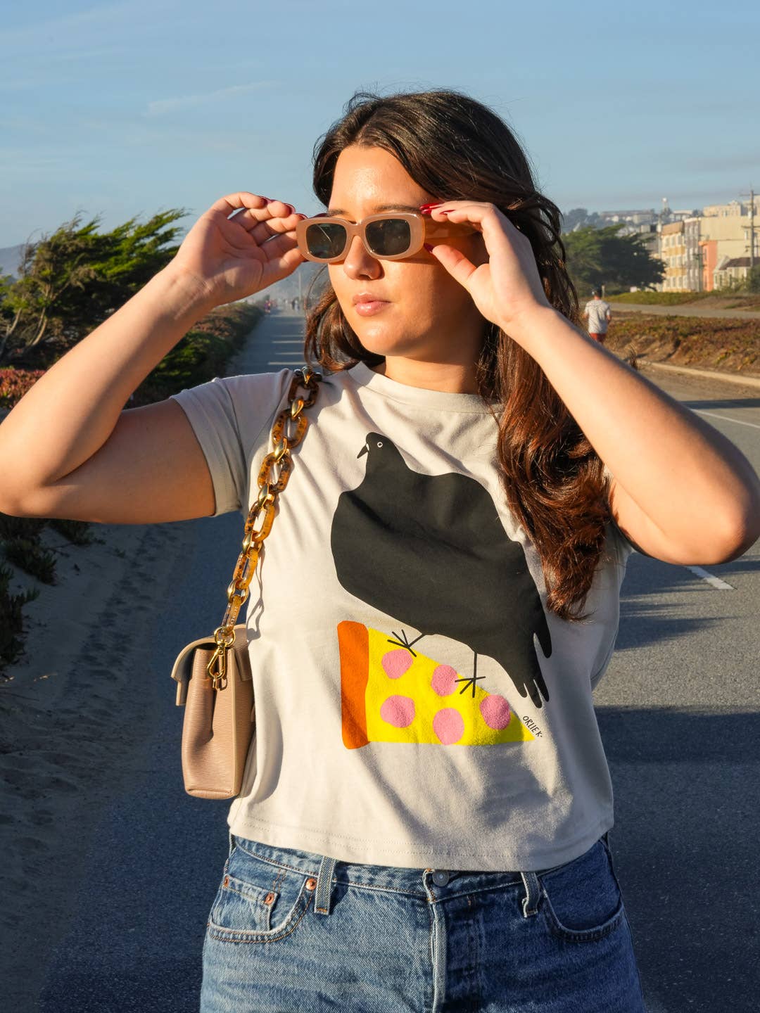 Culk - Wholesale Screen Printed T-Shirt - Women's - Pizza Pigeon Women's Tee3